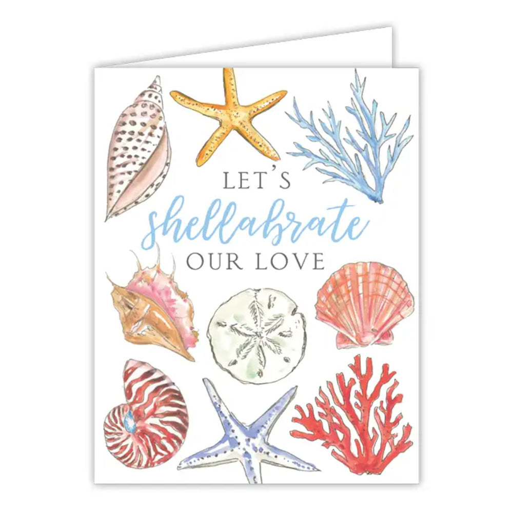RosanneBeck Collections Let's Shellabrate Our Love Greeting Card