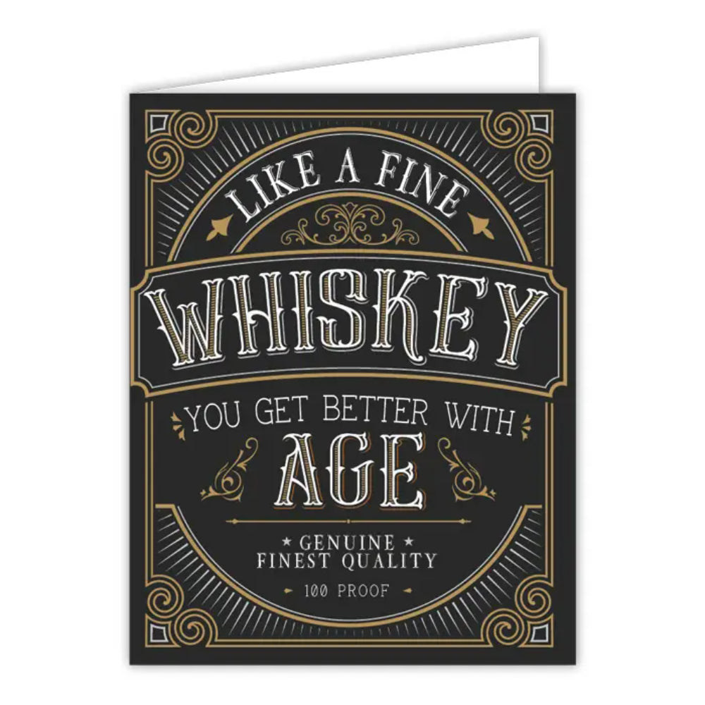 RosanneBeck Collections Like A Fine Whiskey You Get Better with Age Greeting Card