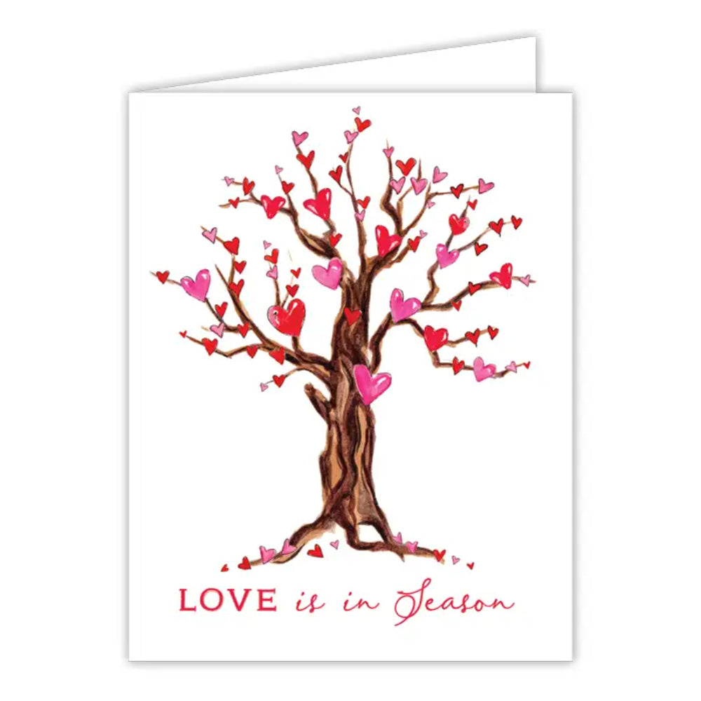 RosanneBeck Collections Love Is in Season Tree with Hearts Greeting Card