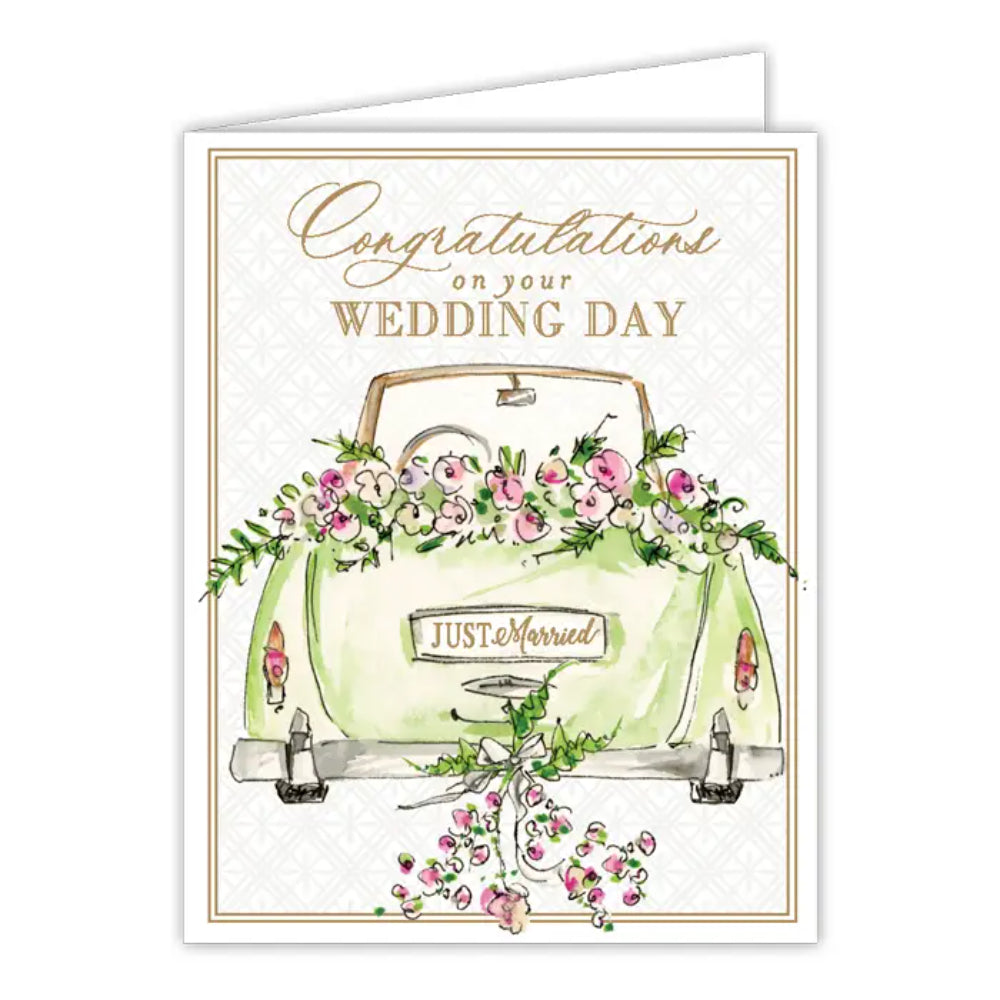 RosanneBeck Collections Congratulations On Your Wedding Day Car Greeting Card