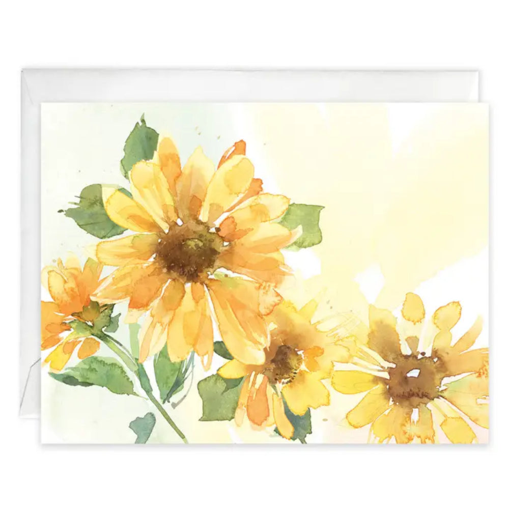 Gina B Designs Blank Note Card - Sunflowers