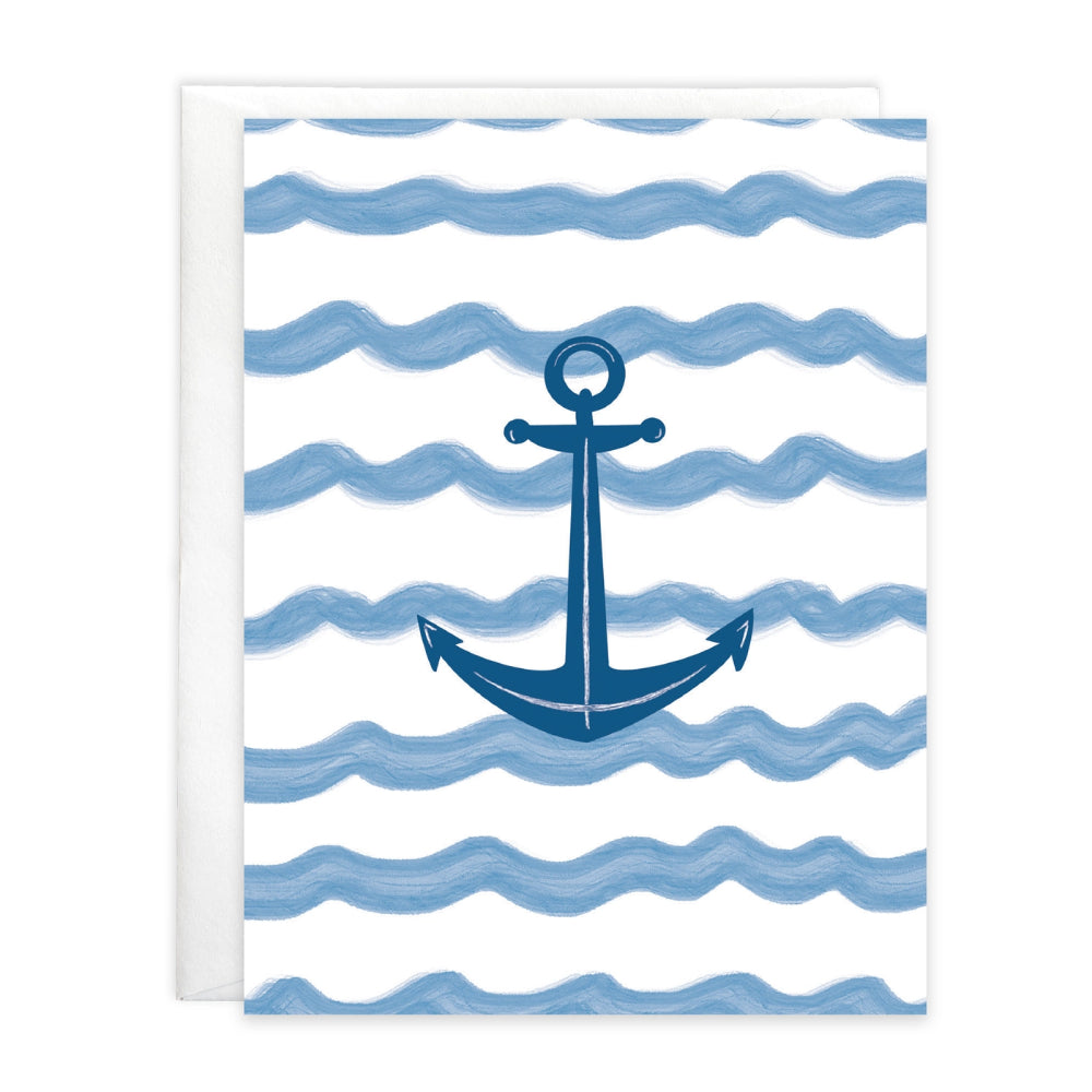 Gina B Designs Anchor Blank Note Card