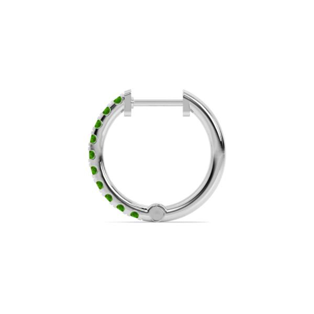 Smyth Jewelers 14k Gold Peridot Hoop Earrings
