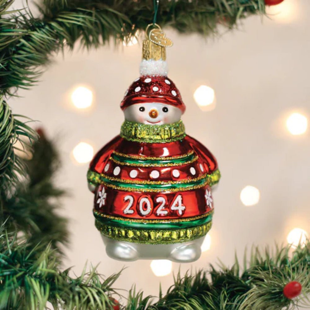 Old World Christmas 2024 Snowman Ornament
