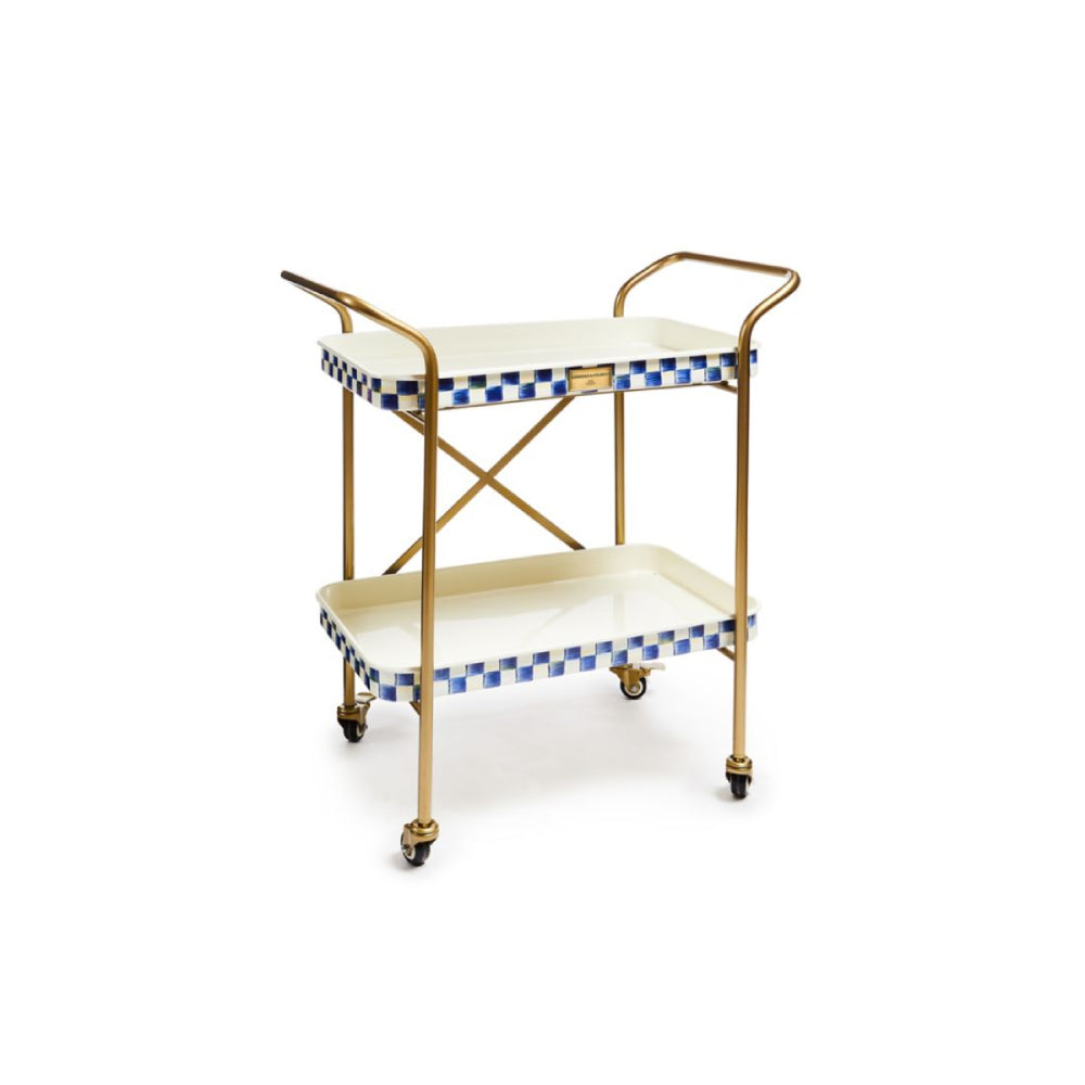 MacKenzie-Childs Royal Check 2-Tier Kitchen Cart (In-Store Pickup Only)