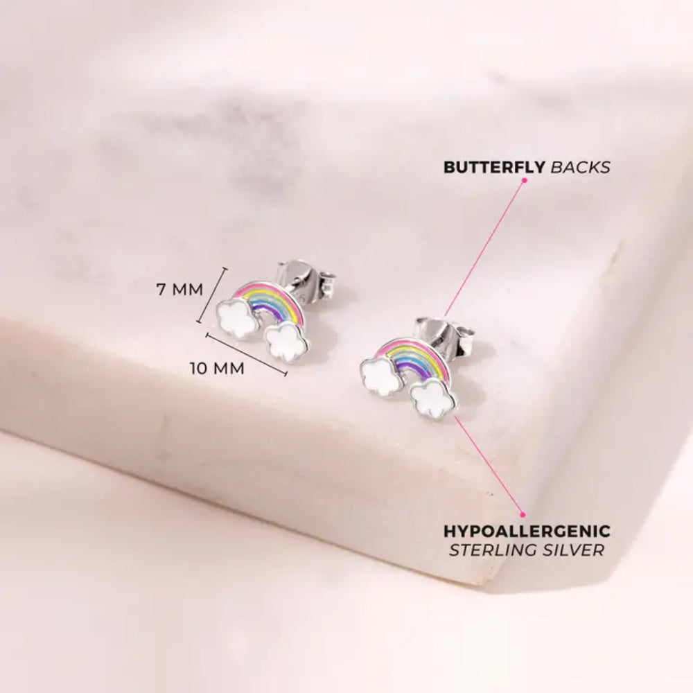 Children's Whimsical Rainbow Children's Earrings