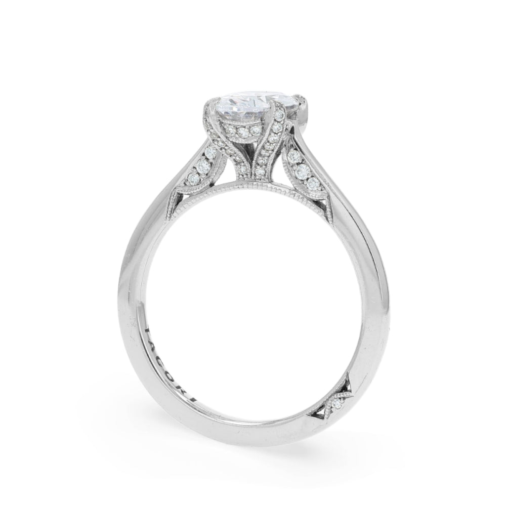 Tacori 18k Gold Simply Tacori Oval Diamond Hidden Halo Engagement Ring