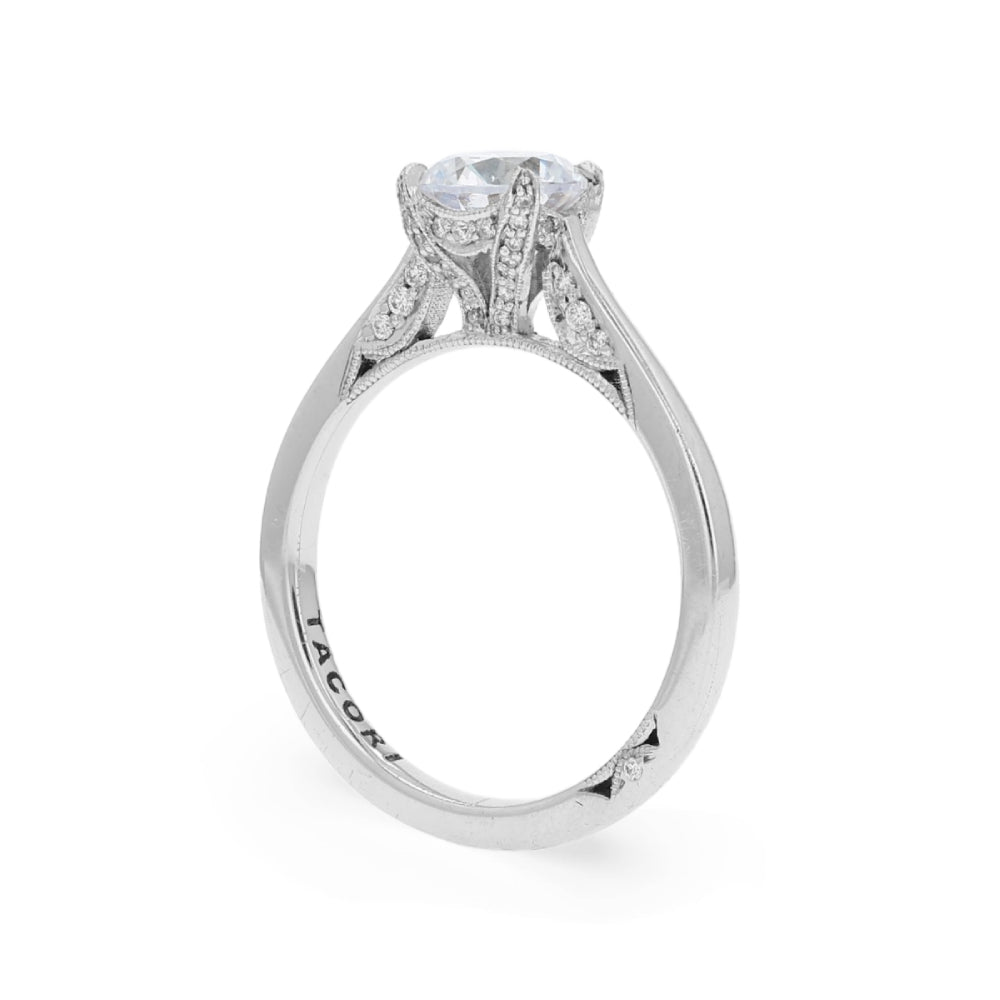 Tacori 18k Gold Simply Tacori Round Diamond Hidden Halo Engagement Ring