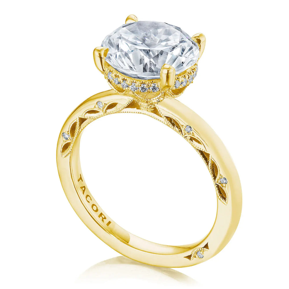 Tacori Dantela Round Solitaire Engagement Ring
