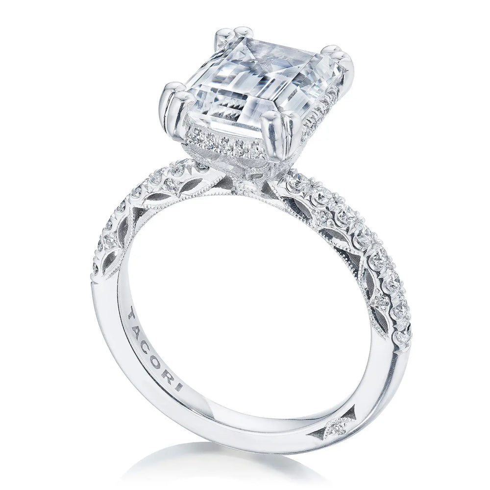 Tacori Dantela Emerald Solitaire Engagement Ring