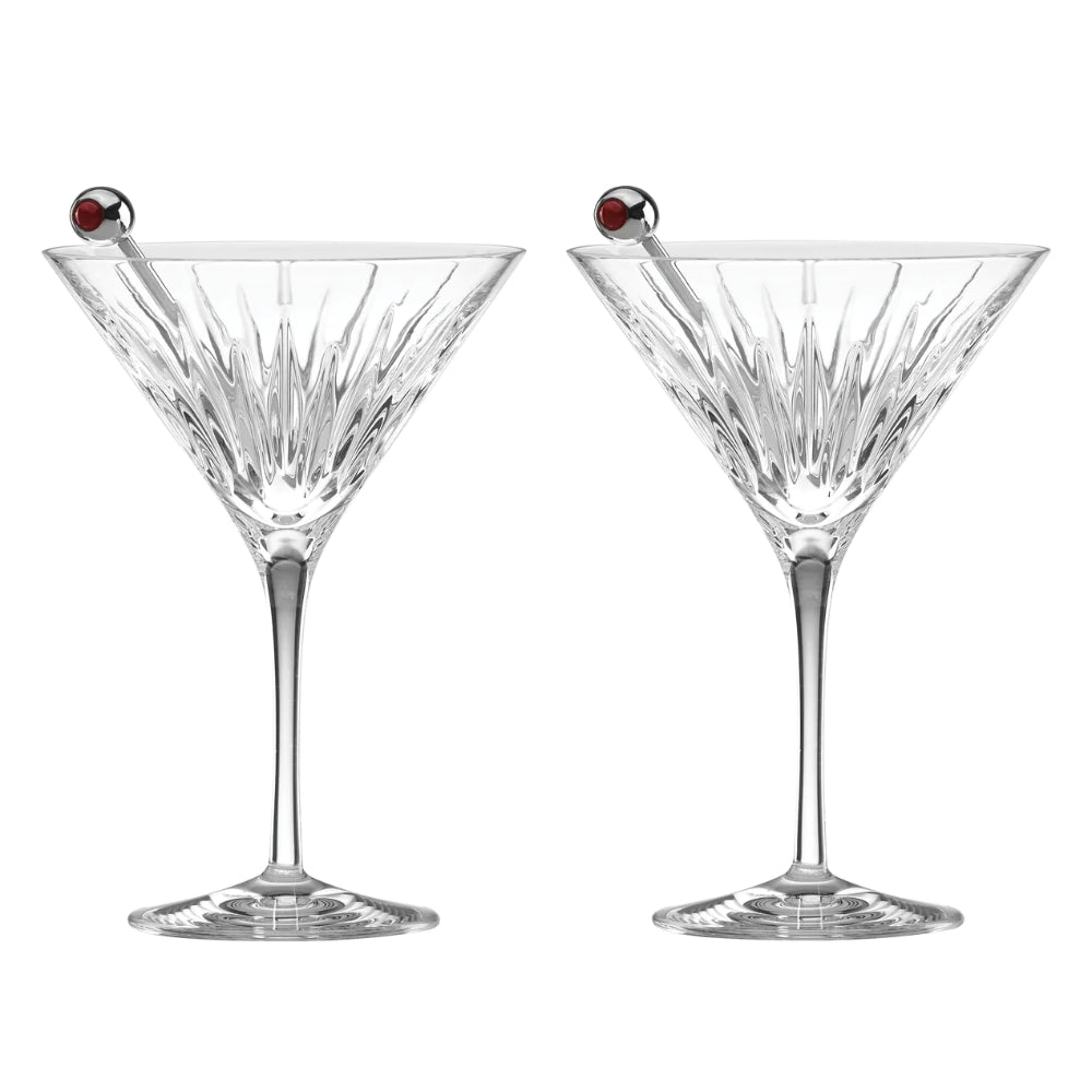Reed & Barton Soho Crystal 2-Piece Martini Glass Set – Smyth Jewelers