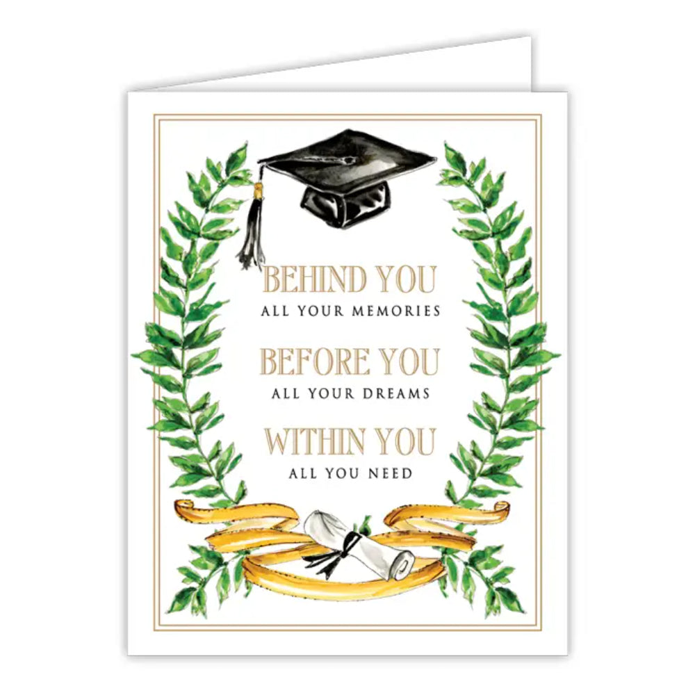 RosanneBeck Collections Behind You Before You Within You Graduation Greeting Card