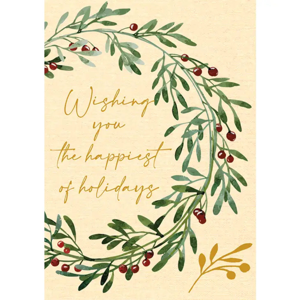 Simple Wreath Holiday Card