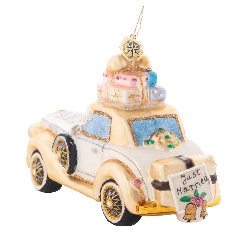 Christopher Radko Wedding Bliss Chariot - Dated with 2019