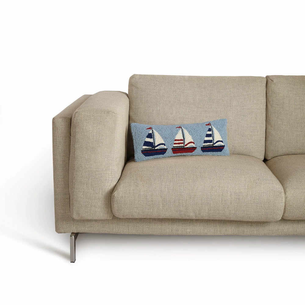 Sailboat Trio Hook Pillow