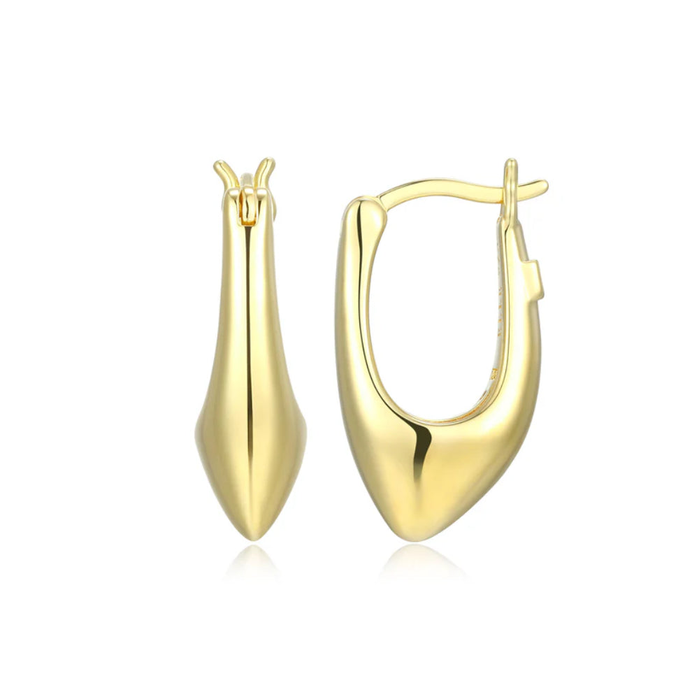 Elle Oasis Collection Gold-Tone Hoop Earrings