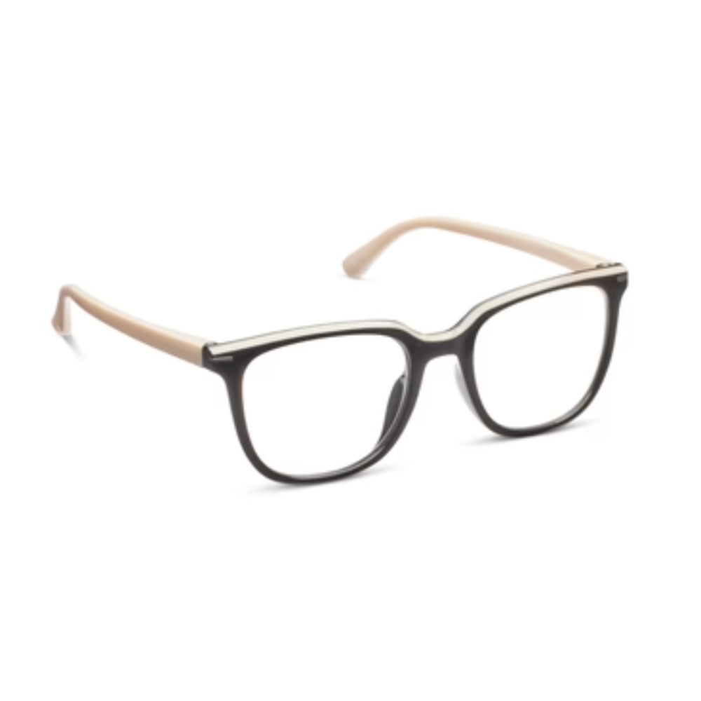 Peepers by PeeperSpecs Dante Black/Taupe Reading Glasses
