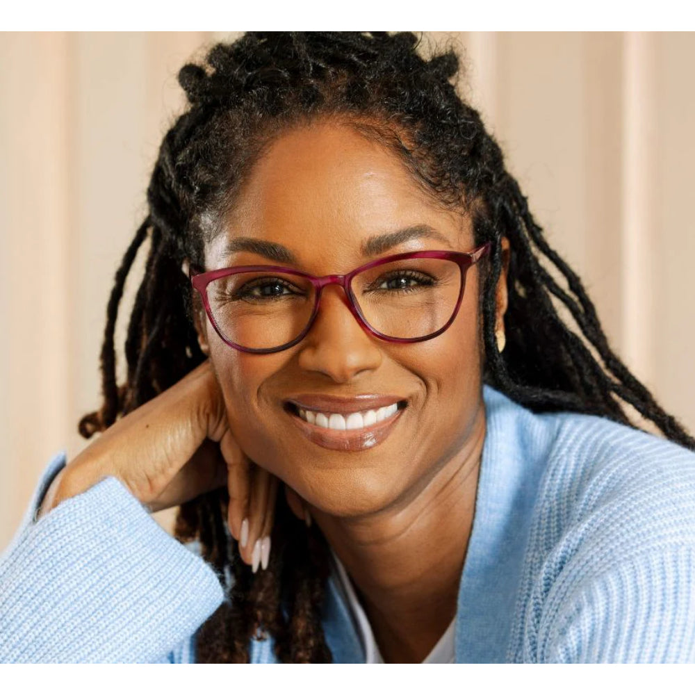 Peepers Blue Light Readers Bengal - Magenta Horn