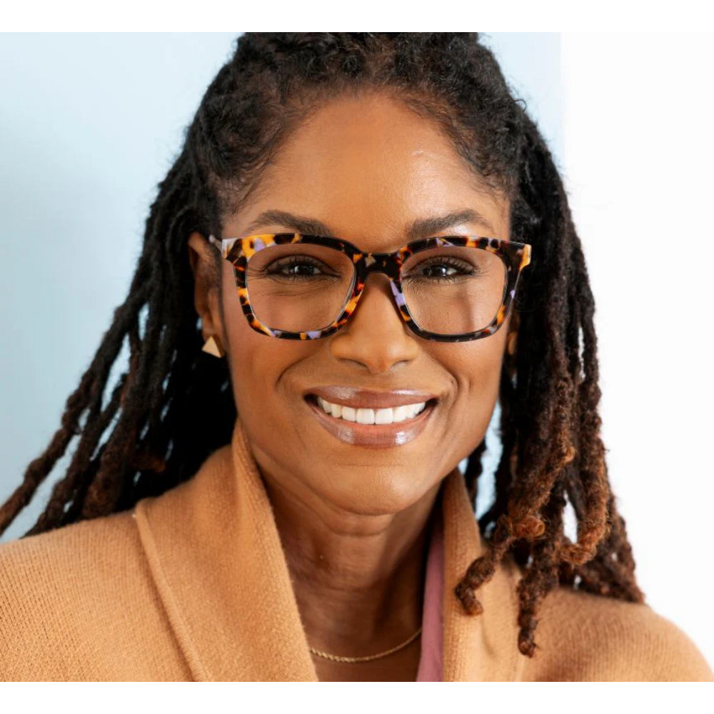 Peepers Blue Light Readers Millie - Purple Botanico