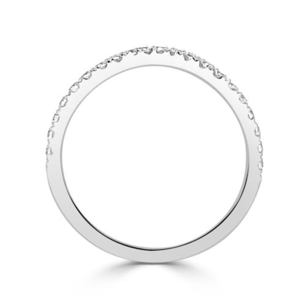 14k Gold Diamond Wrap Contour Band