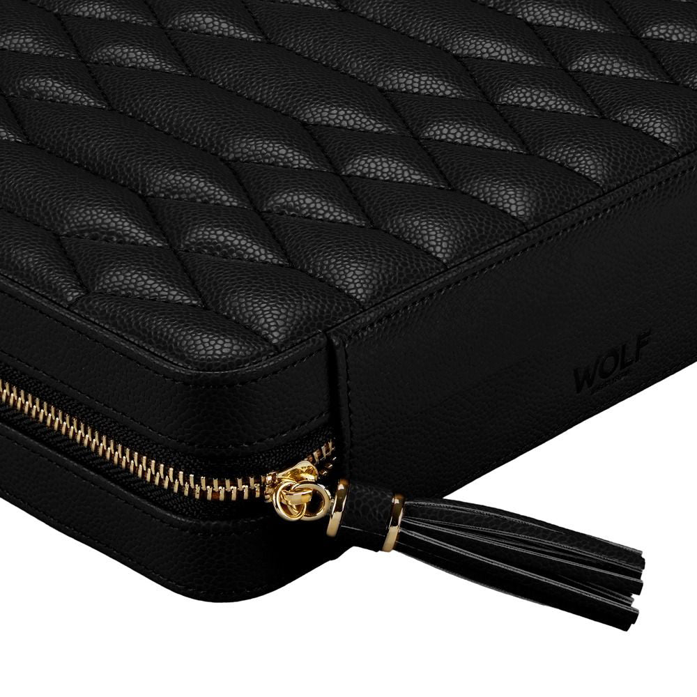 Wolf Lauren Large Zip Case - Black