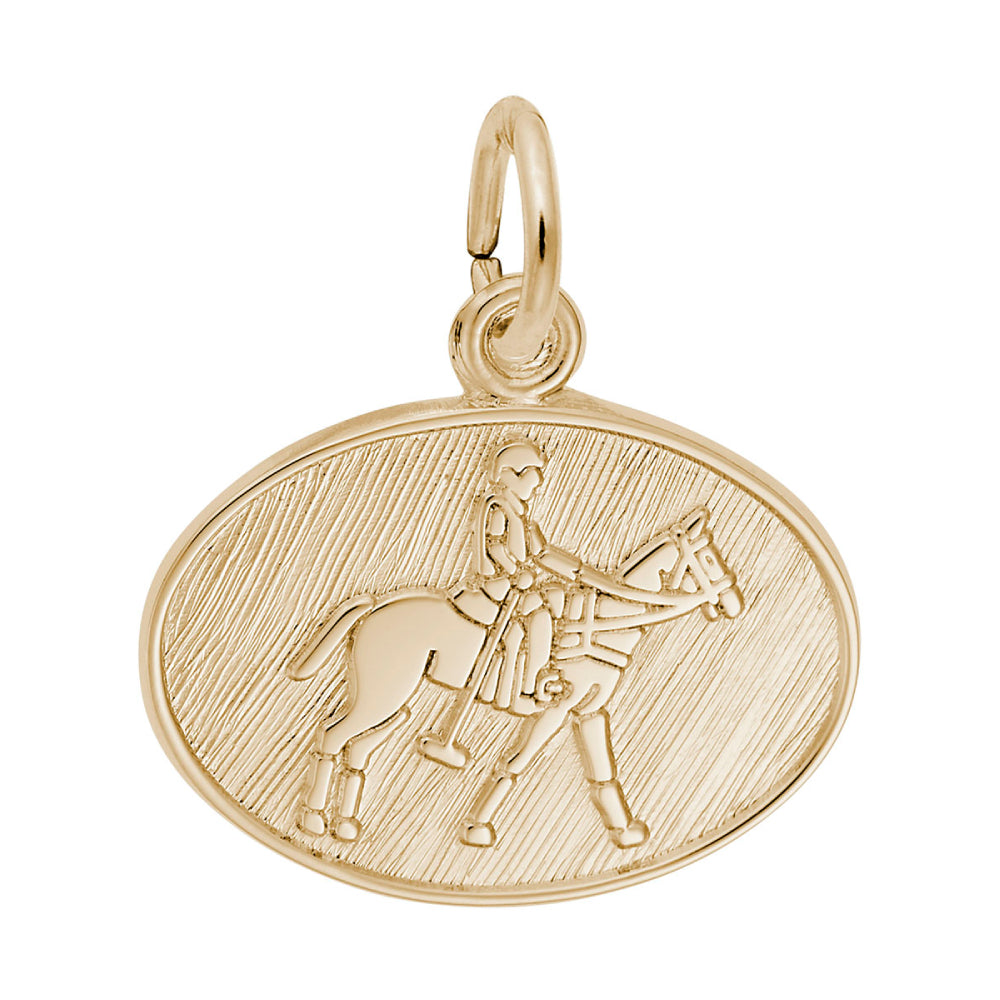 3521 Polo Oval Disc Charm