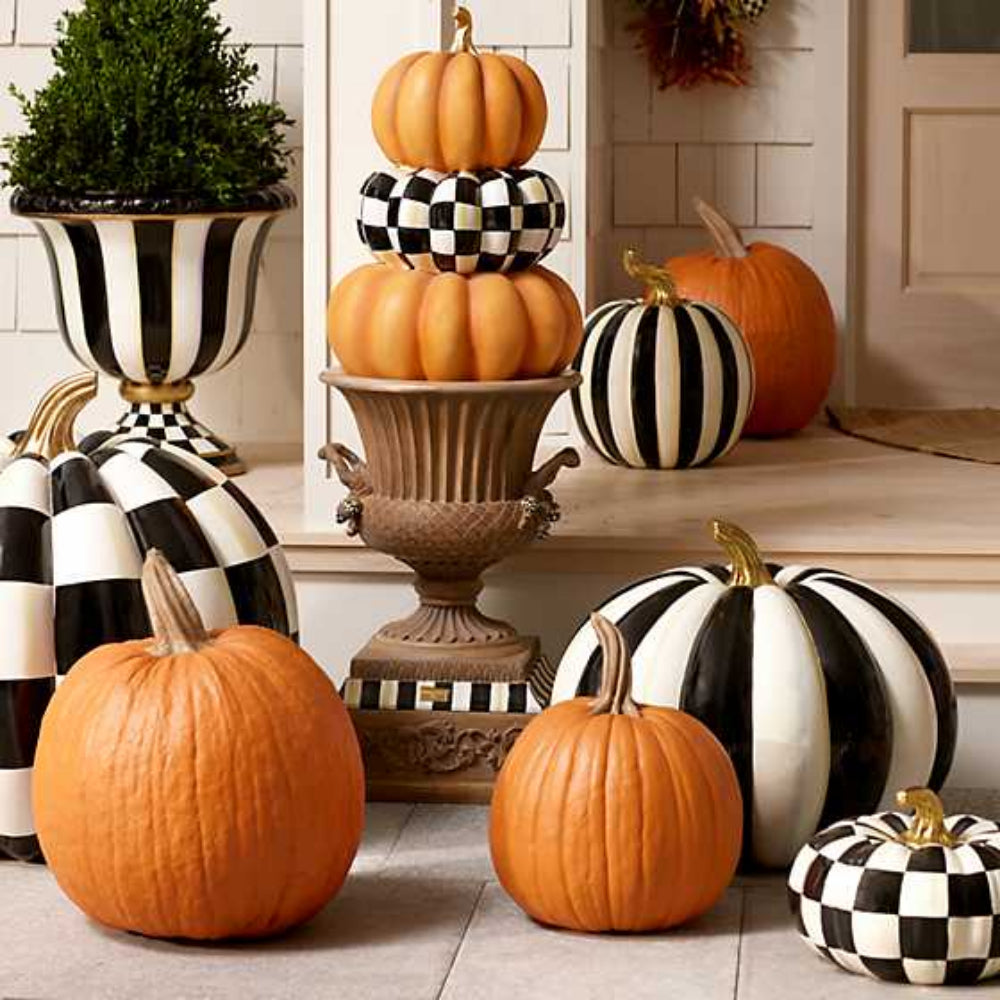 MacKenzie-Childs Courtly Stripe Glossy Pumpkin