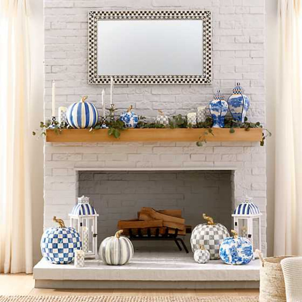 MacKenzie-Childs Royal Check Pumpkin