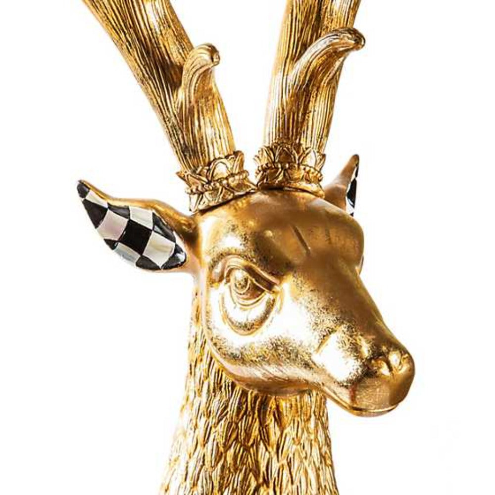 MacKenzie-Childs Tartastic Tabletop Stag *In Store Pickup Only*