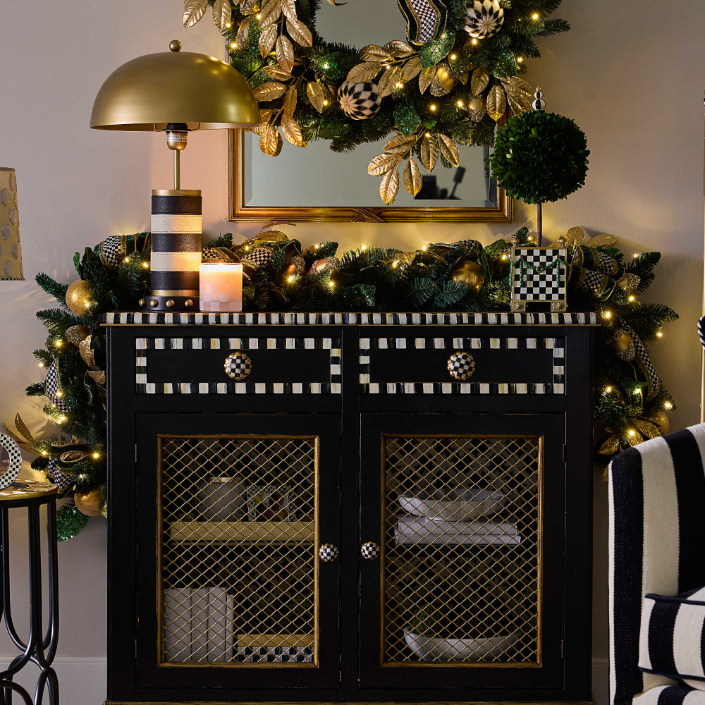 MacKenzie-Childs Emerald Luxe Illuminated Garland (In-Store Only)