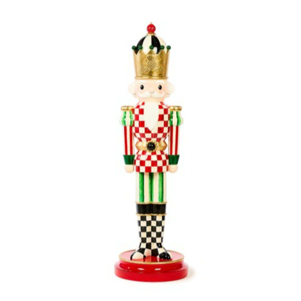 MacKenzie Childs Check It Out Small Trophy Nutcracker - Online Only