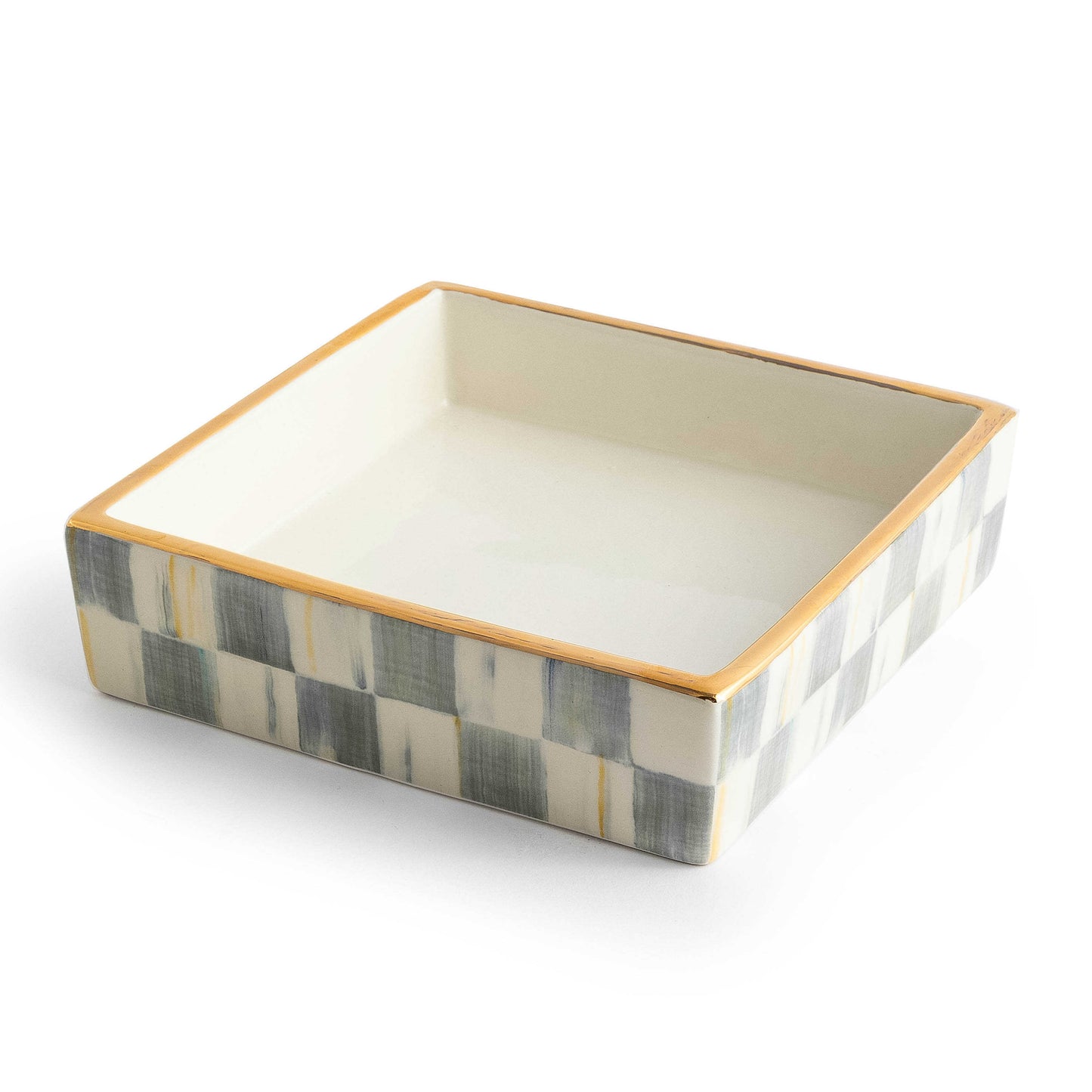 MacKenzie-Childs Sterling Check Cocktail Napkin Holder