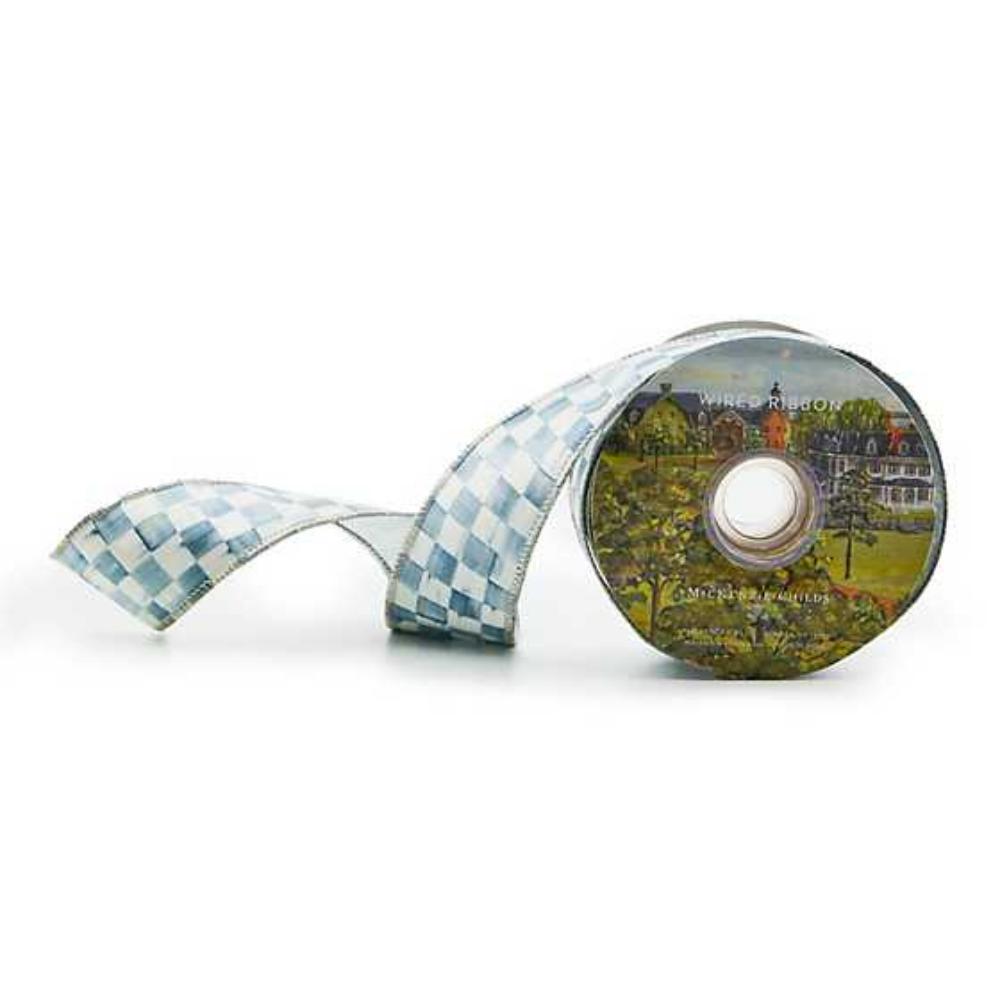 MacKenzie-Childs Sterling Check Ribbon