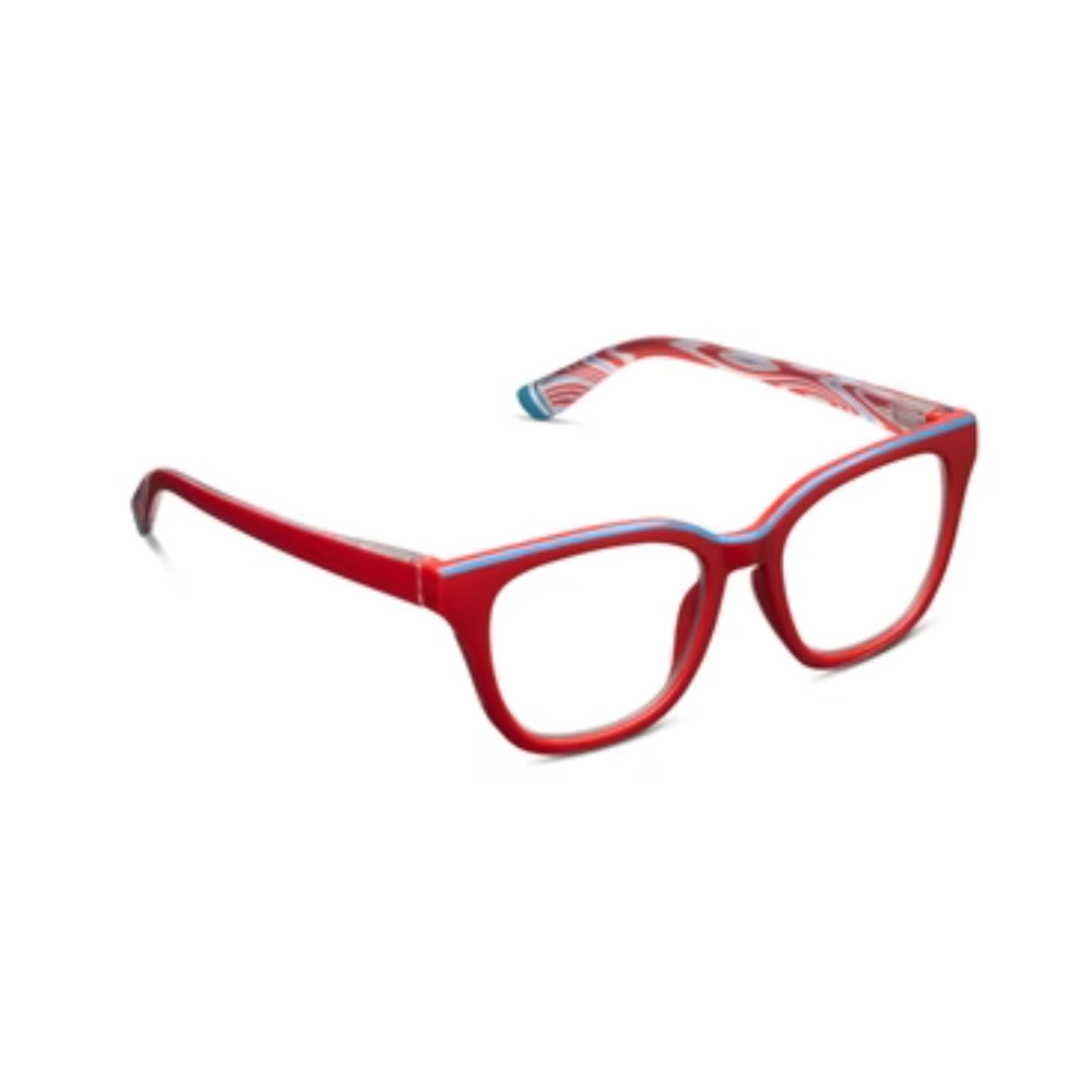 Peepers by PeeperSpecs Trapeze Red Reading Glasses