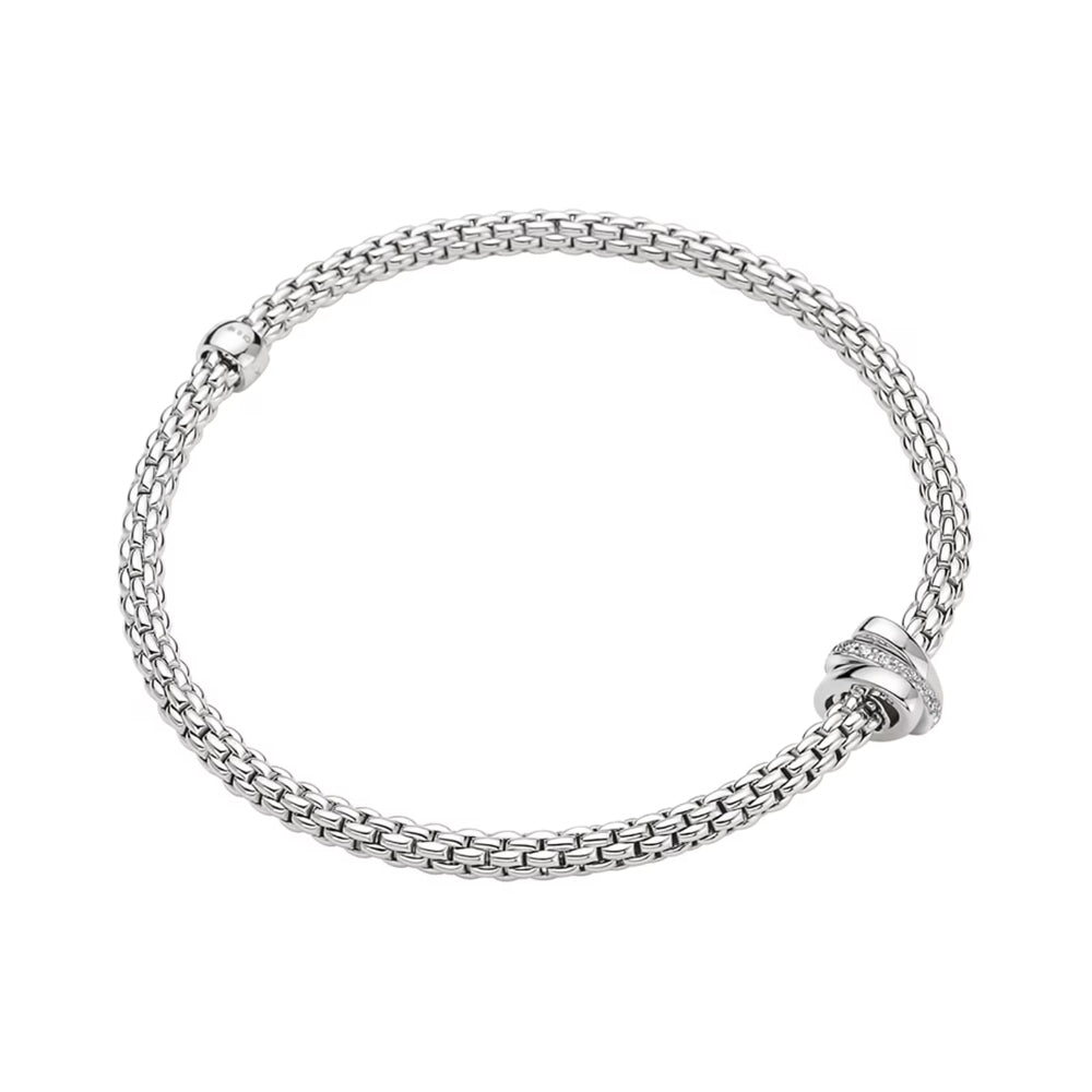 Fope Prima Collection 18k Flex'it Diamond Bracelet
