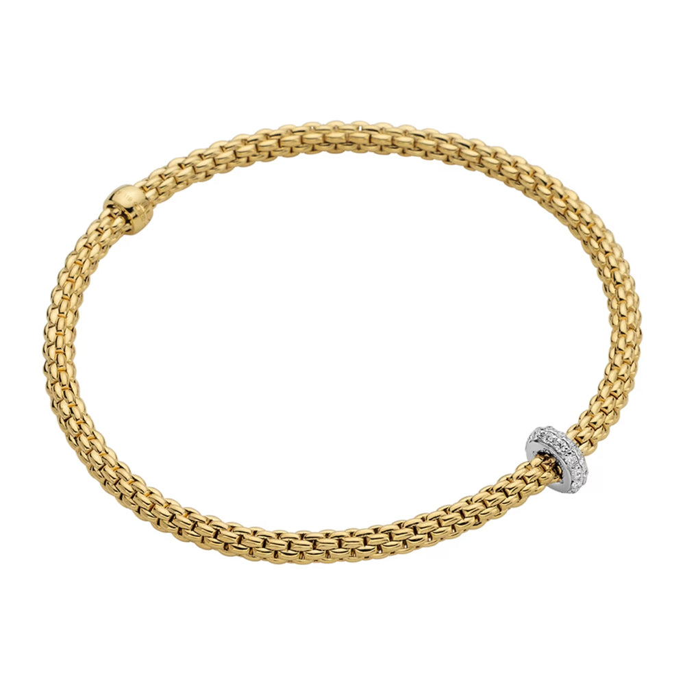 Fope Prima Collection 18k Flex'it Bracelet with Diamonds