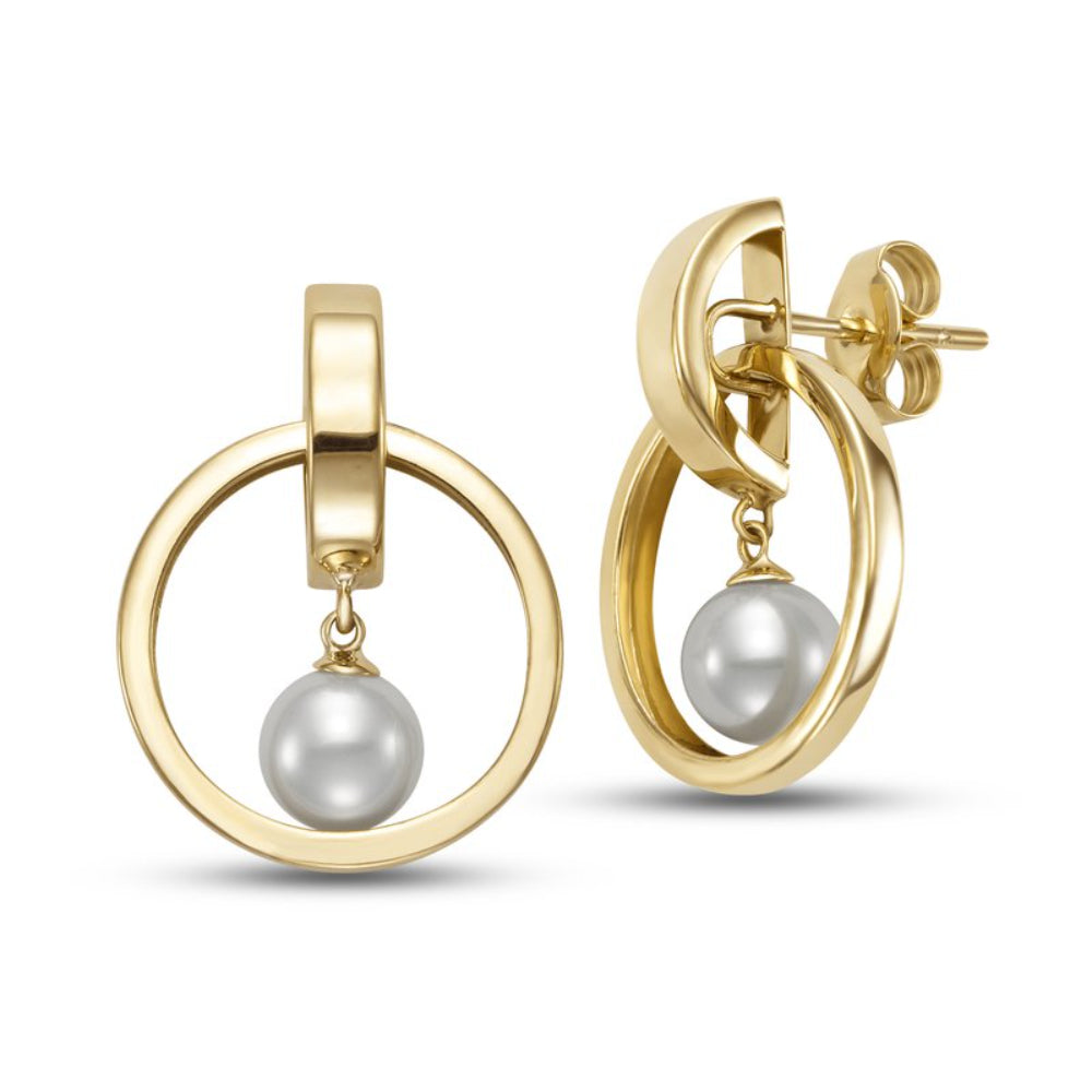 Mastoloni 14k Pearl Drop Earrings
