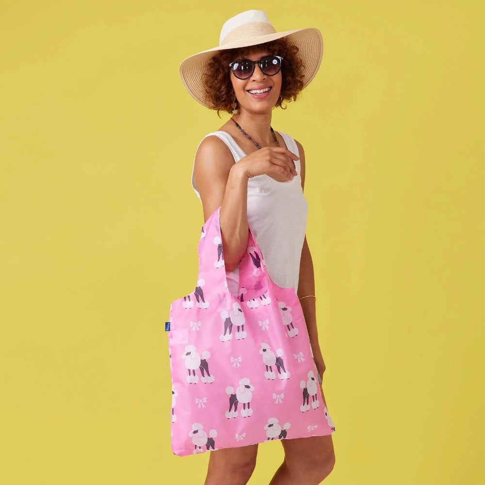 Rock Flower Paper Shopper Blu Bag