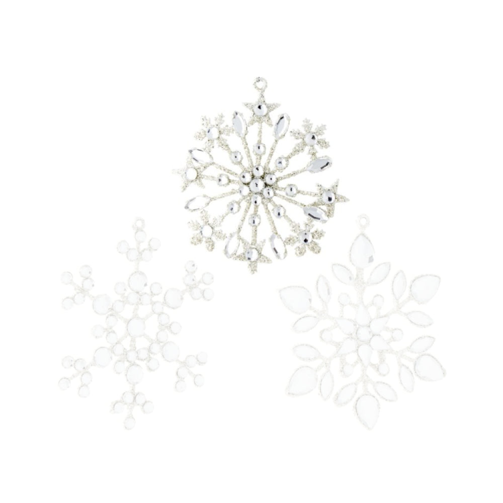 Raz Imports 4" Crystal Jeweled Snowflake Ornament