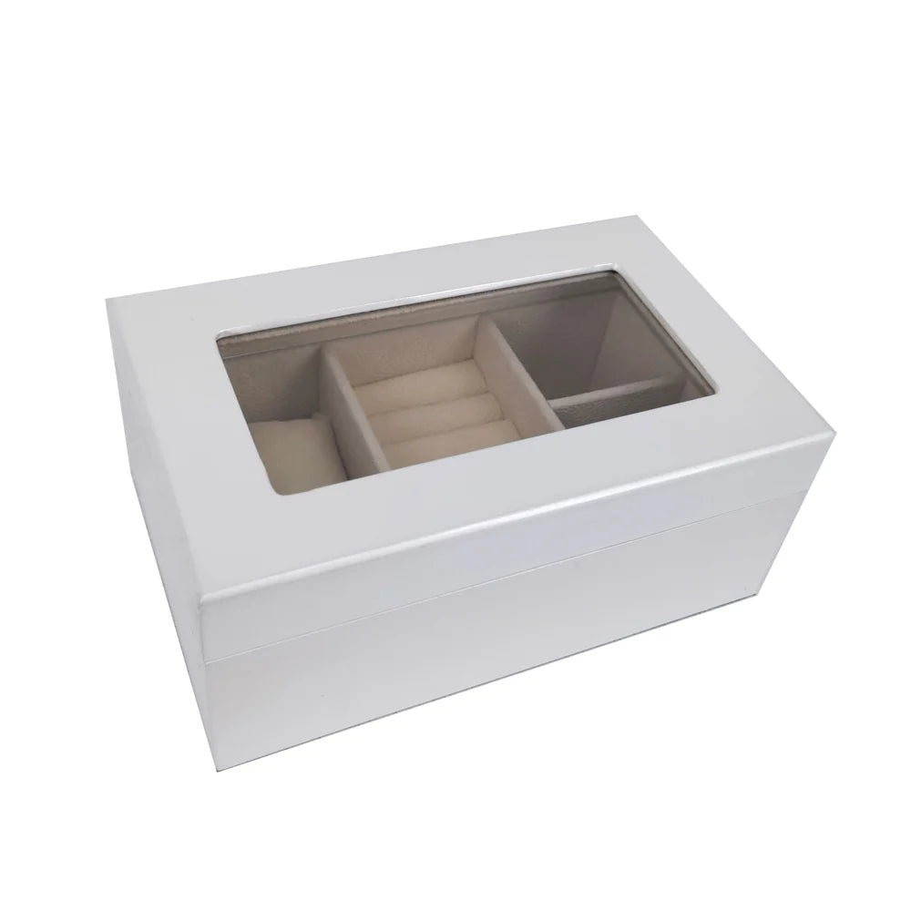 Brouk & Co Kylie Mini Glass Top Jewelry Box