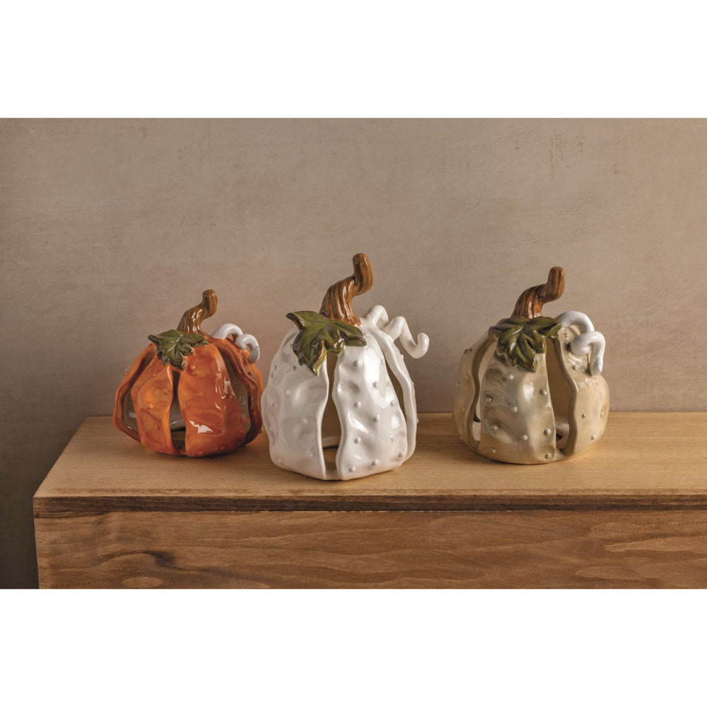 Mud Pie Stoneware Pumpkin Sitter