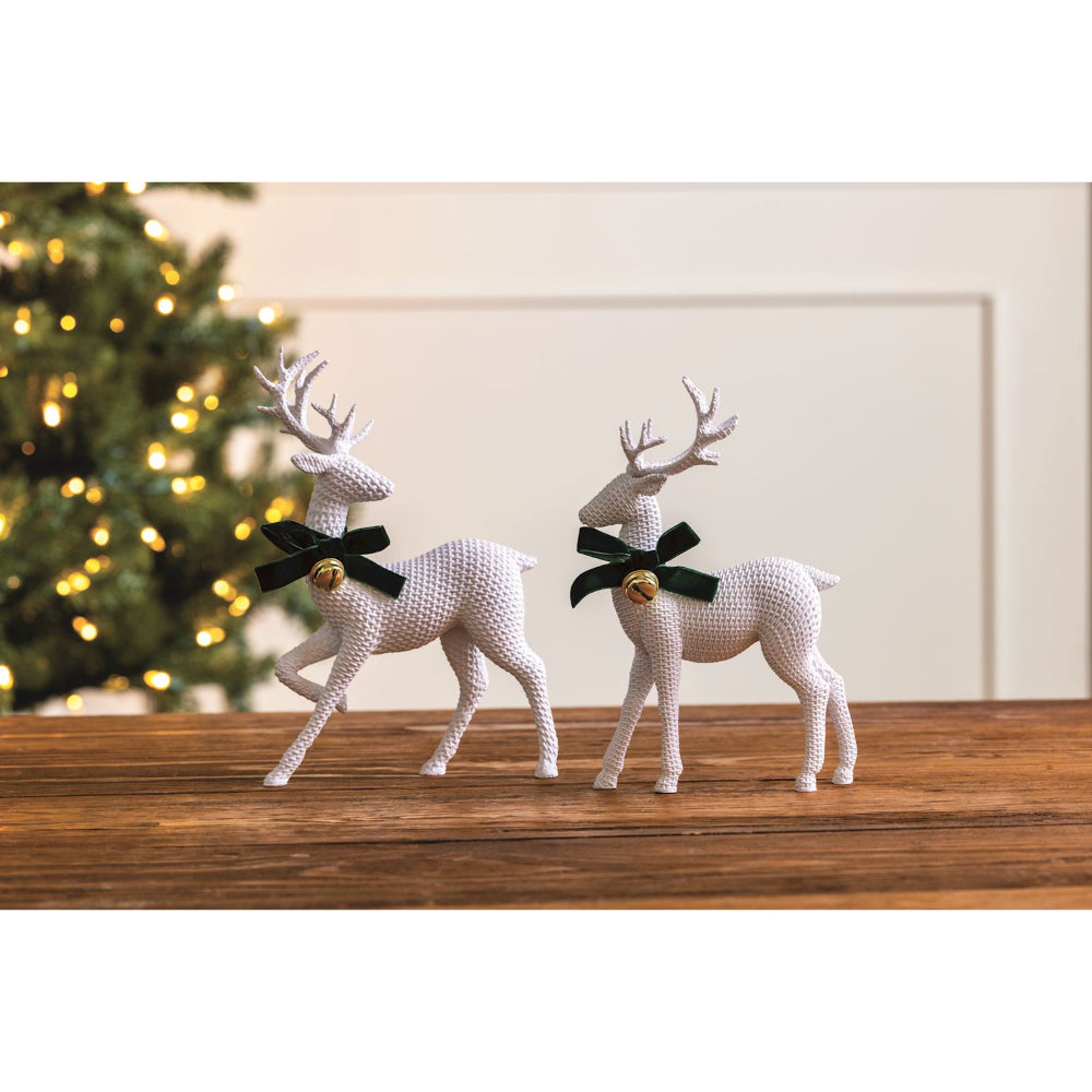 Mud Pie Rattan Resin Deer