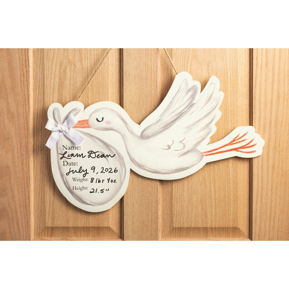 Mud Pie Stork Door Hanger