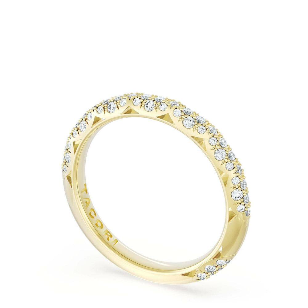 Tacori Founder's Collection 18k Yellow Gold French Pavé Diamond Wedding Band