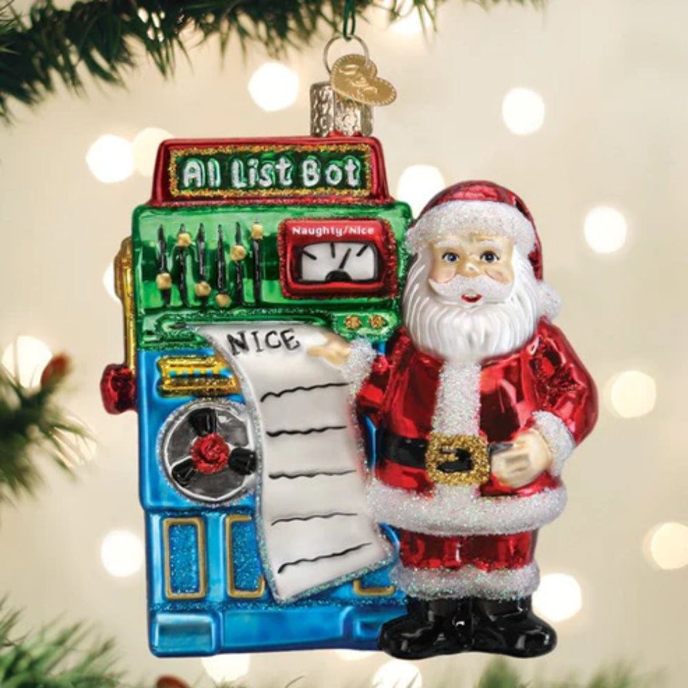 Old World Christmas Santa's Al Bot Ornament