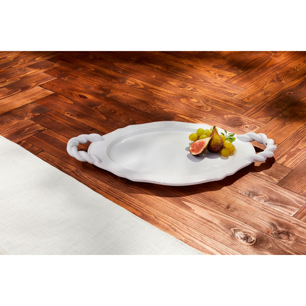Mud Pie Twisted Handle Platter