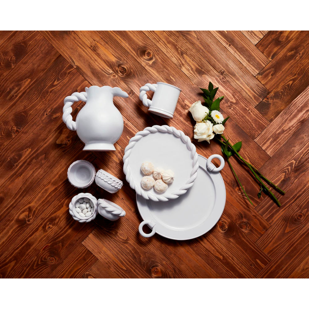 Mud Pie Twisted Round Platter Set