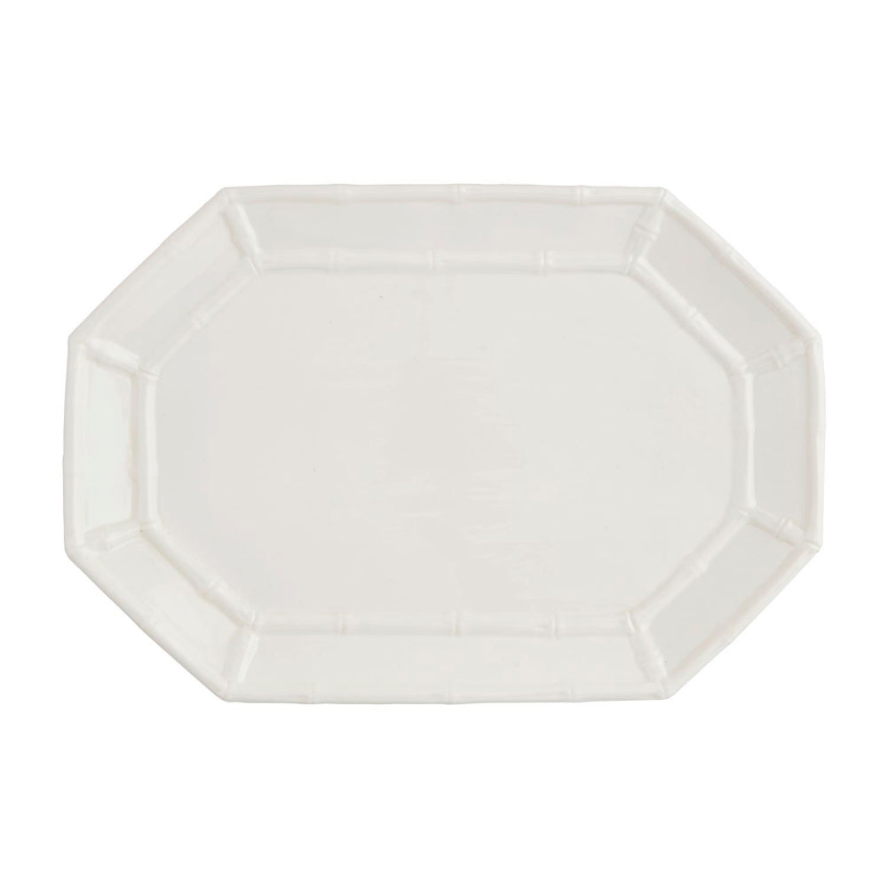 Mud Pie White Bamboo Platter