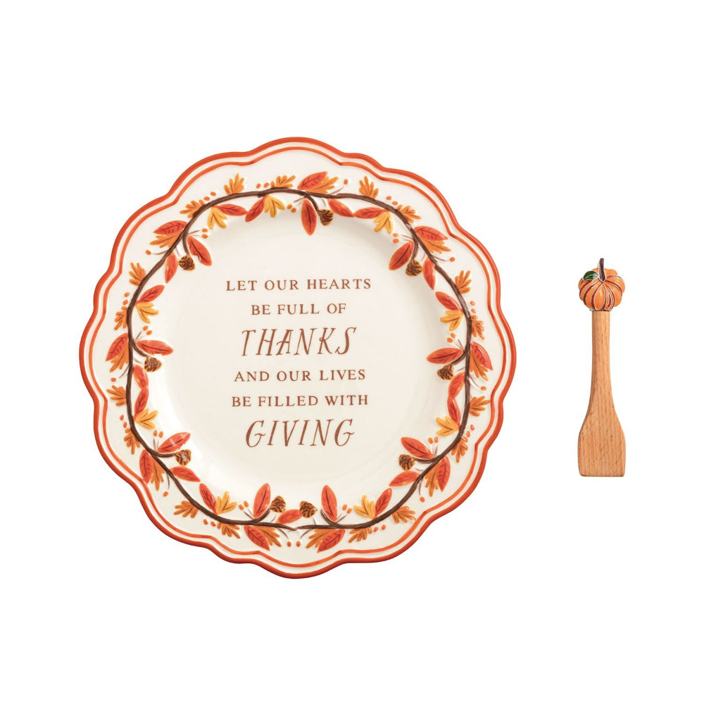 Mud Pie Thanks & Giving Platter Set