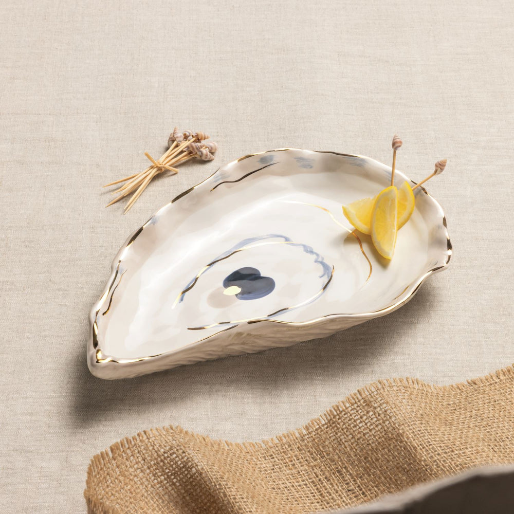 Mud Pie Small Oyster Platter Set